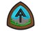 Appalachian Trail Hiking Triple Crown Multi-Color Embroidered Iron-On or Hook & Loop Patch Applique